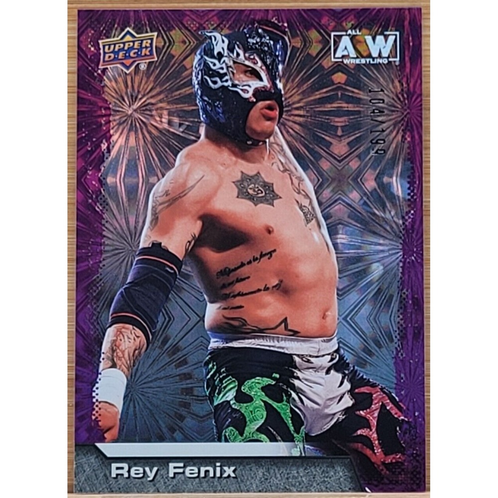 2022 UPPER DECK AEW REY FENIX PURPLE PYRO #D/199